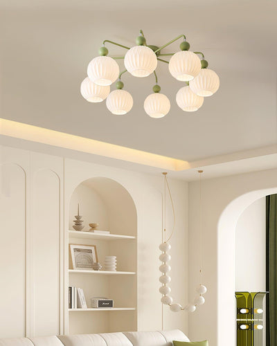 Delira Plafondlamp Glazen Pompoenvorm Design