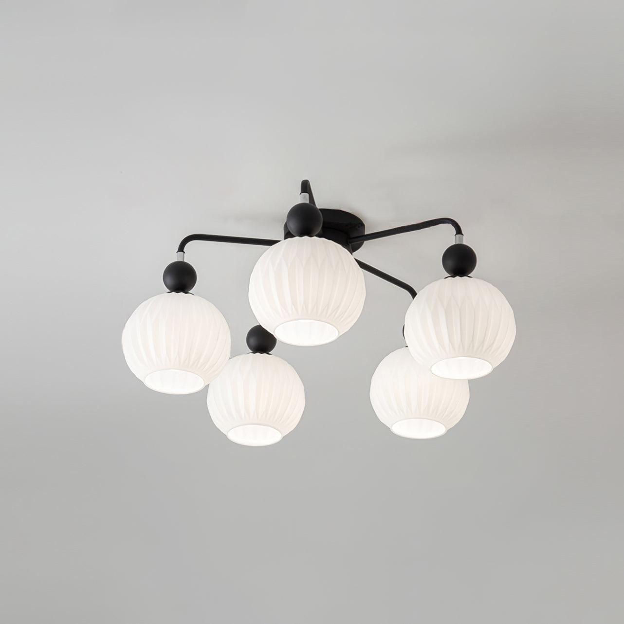 Delira Plafondlamp Glazen Pompoenvorm Design