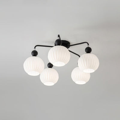 Delira Plafondlamp Glazen Pompoenvorm Design