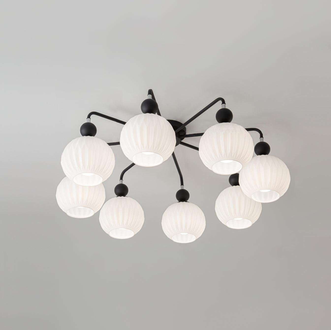Delira Plafondlamp Glazen Pompoenvorm Design