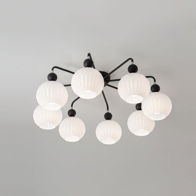 Delira Plafondlamp Glazen Pompoenvorm Design