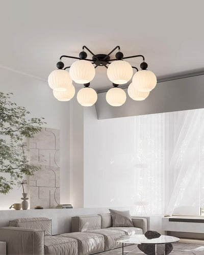 Delira Plafondlamp Glazen Pompoenvorm Design