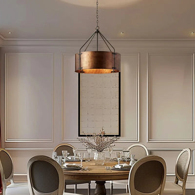 Delira Hanglamp Industrieel Brons Drumvorm