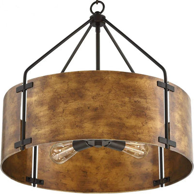 Delira Hanglamp Industrieel Brons Drumvorm