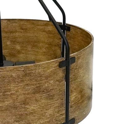 Delira Hanglamp Industrieel Brons Drumvorm