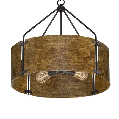 Delira Hanglamp Industrieel Brons Drumvorm
