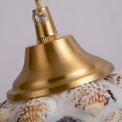 Delira Hanglamp Met Schelp En Messing
