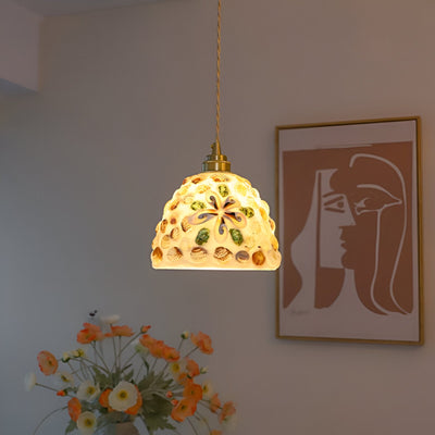 Delira Hanglamp Met Schelp En Messing