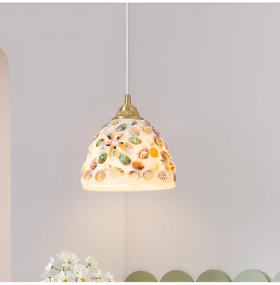 Delira Hanglamp Met Schelp En Messing