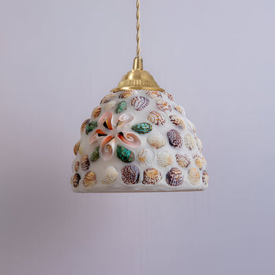 Delira Hanglamp Met Schelp En Messing