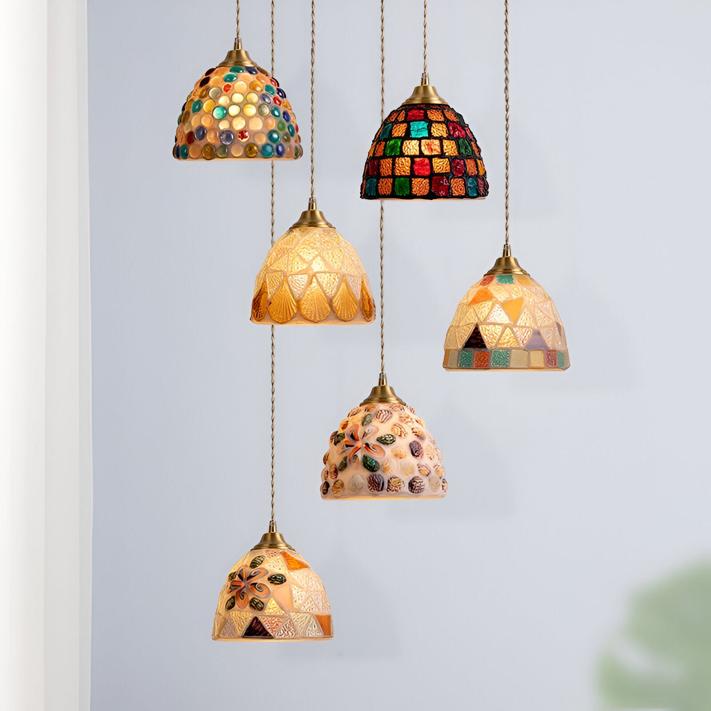 Delira Hanglamp Met Schelp En Messing
