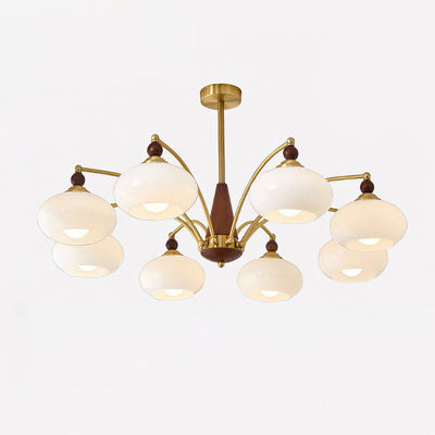 Delira Plafondlamp Retro Hout & Goudglas