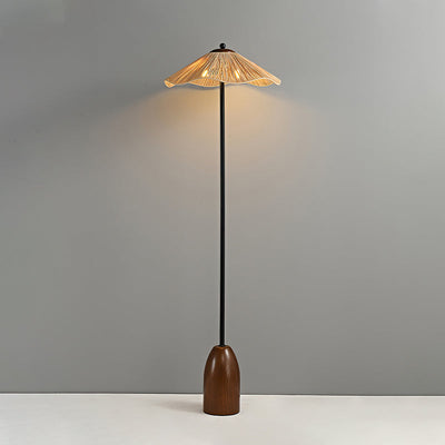 Delira Vloerlamp Met Raffia Kap