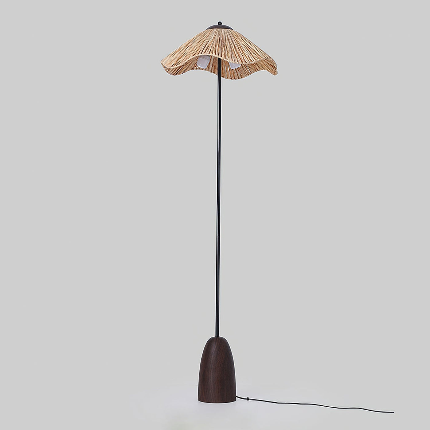 Delira Vloerlamp Met Raffia Kap