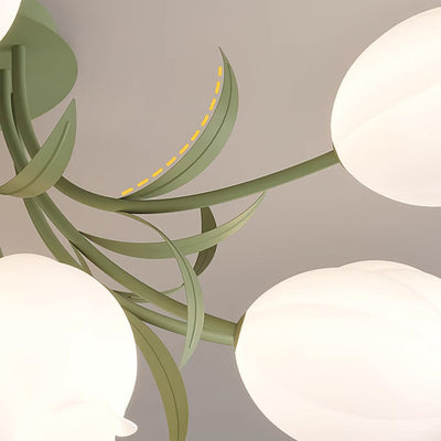 Delira Plafondlamp Bloemvormig Crèmekleurig