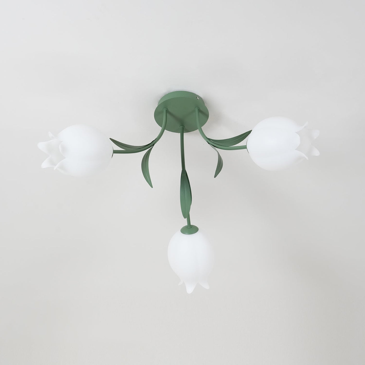 Delira Plafondlamp Bloemvormig Crèmekleurig