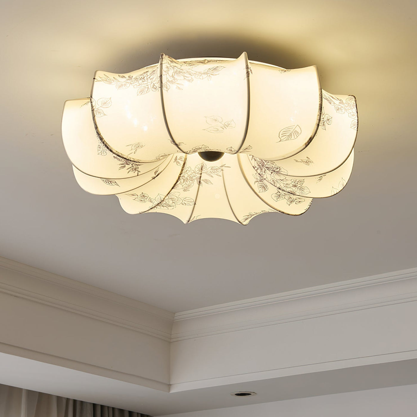 Delira Plafondlamp Stoffig Elegant