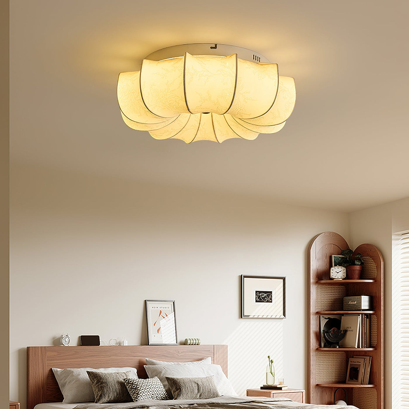 Delira Plafondlamp Stoffig Elegant