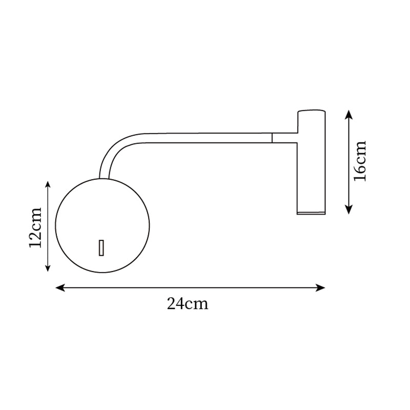 Delira Wandlamp Minimalistisch Leeslicht