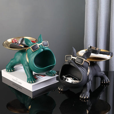 Delira Beeld Bodybuilder Bulldog Opbergdecoratie