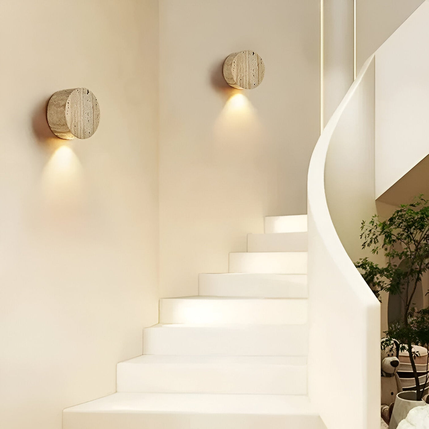 Delira Wandlamp Travertin Wabi Sabi