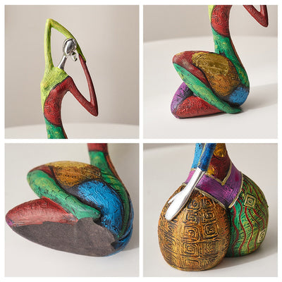 Delira Beeldje Kleurrijke Vrouw Abstract Handgemaakt Kunstobject