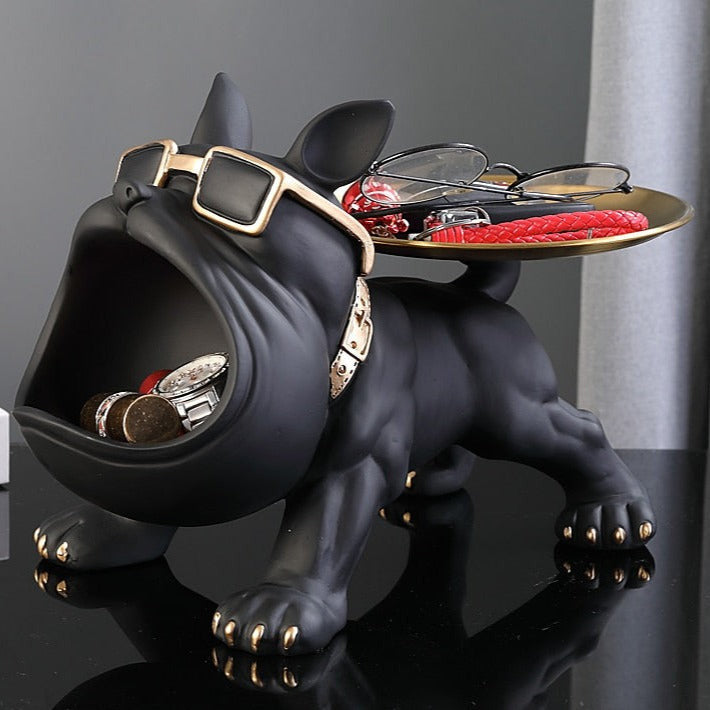 Delira Beeld Bodybuilder Bulldog Opbergdecoratie