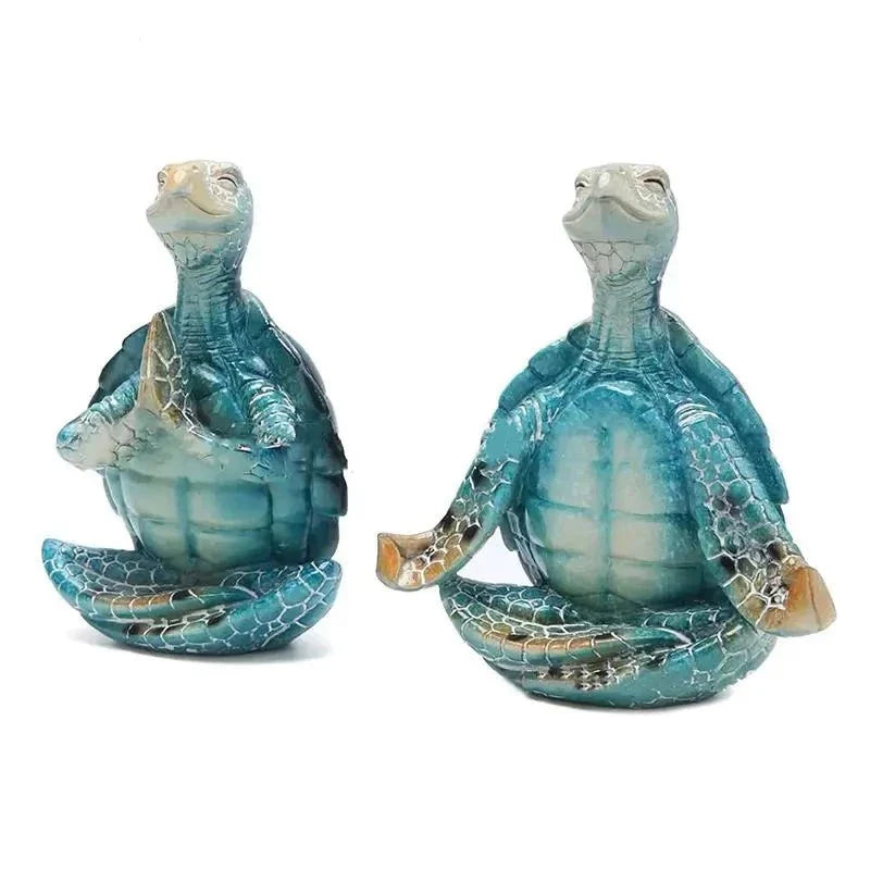 Delira Beeldje Yoga Schildpad Decoratief Kunstobject
