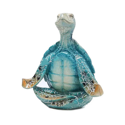 Delira Beeldje Yoga Schildpad Decoratief Kunstobject