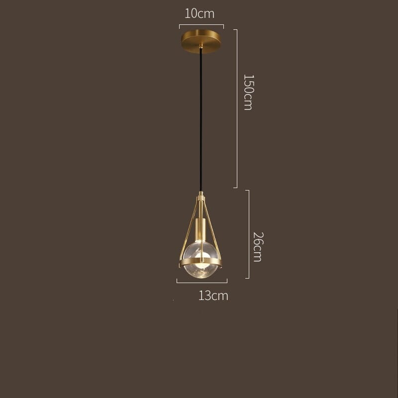 Delira Hanglamp Goud Bloemlicht