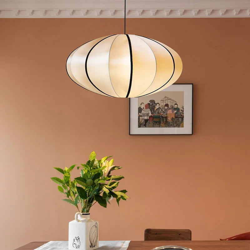 Delira Hanglamp Zijde Pompoenvorm