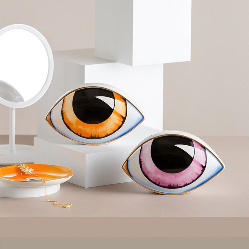 Delira Beeldje Keramisch Oog Decoratief Accentstuk