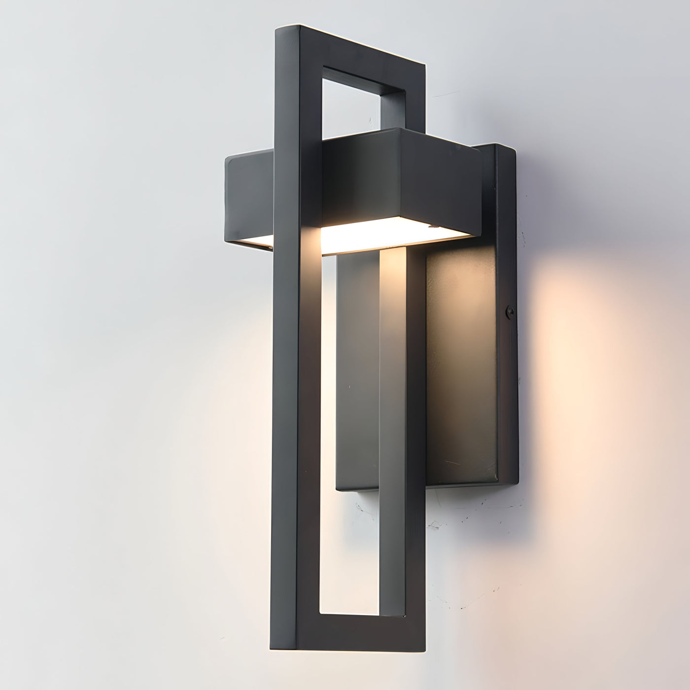 Delira Wandlamp Buiten Zwart Staal