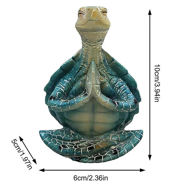 Delira Beeldje Yoga Schildpad Decoratief Kunstobject