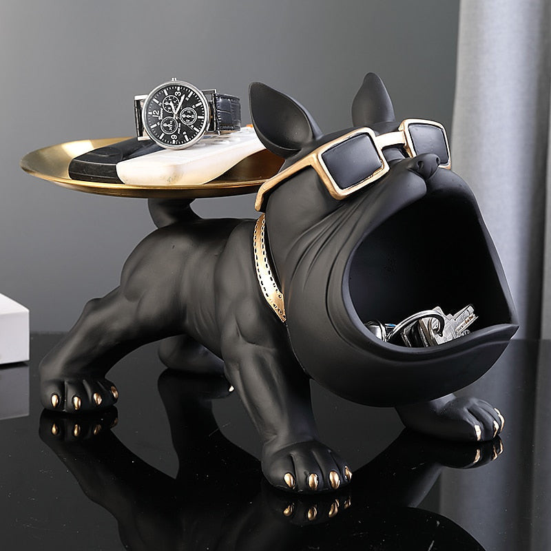 Delira Beeld Bodybuilder Bulldog Opbergdecoratie