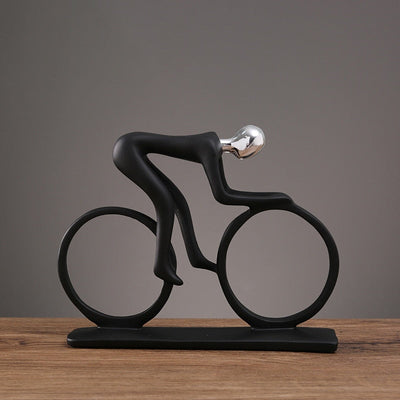 Delira Beeldje Abstracte Wielrenner Nordic Kunstobject