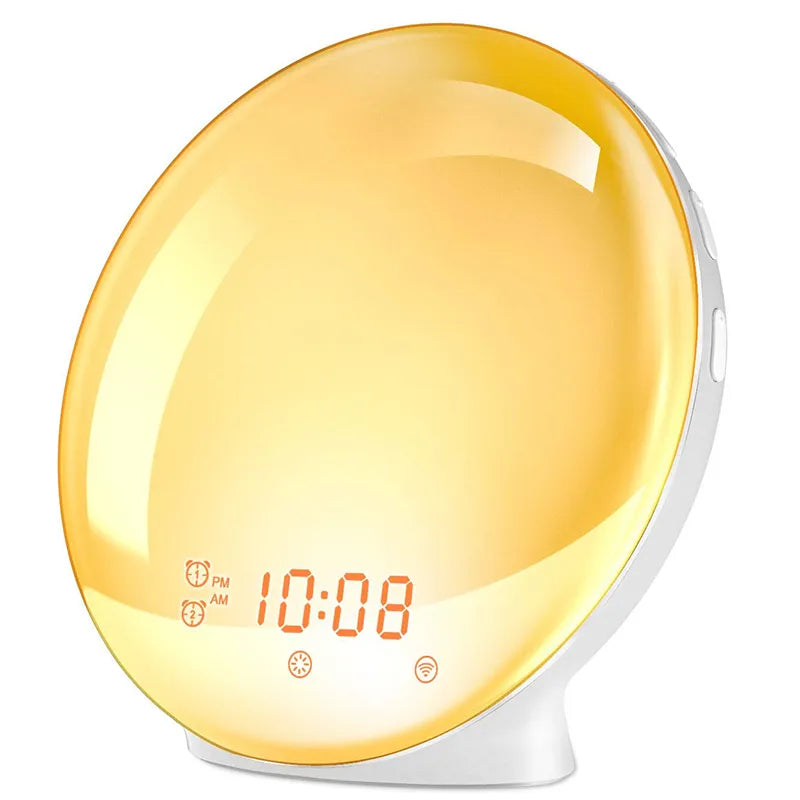 SunGlow™ - Wake-up Light Wekker - Kleurverandering & FM Radio - Kalender & Tijdweergave