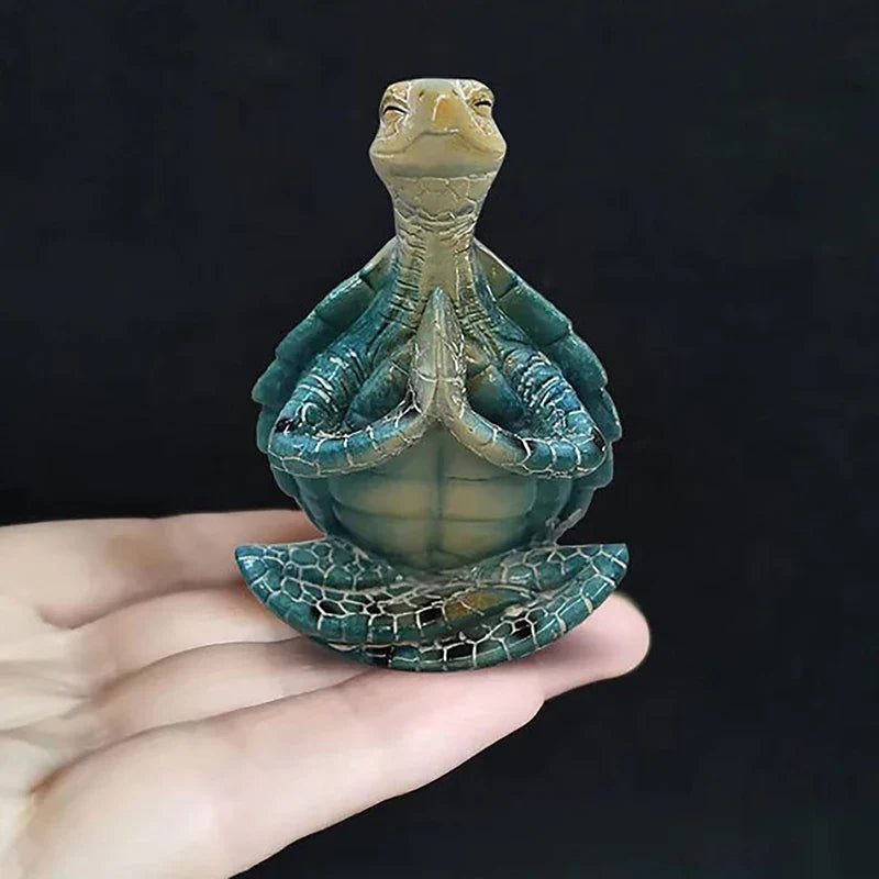Delira Beeldje Yoga Schildpad Decoratief Kunstobject