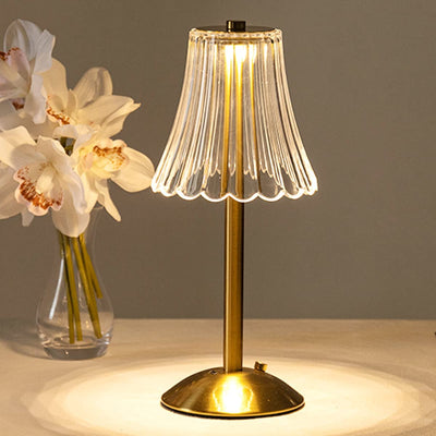 Delira Tafellamp Goud Kristal Design