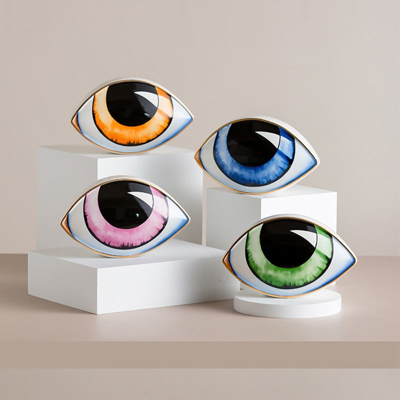 Delira Beeldje Keramisch Oog Decoratief Accentstuk