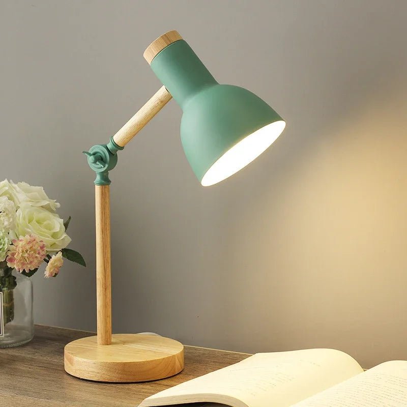 Delira Tafellamp Verstelbaar Houtdesign