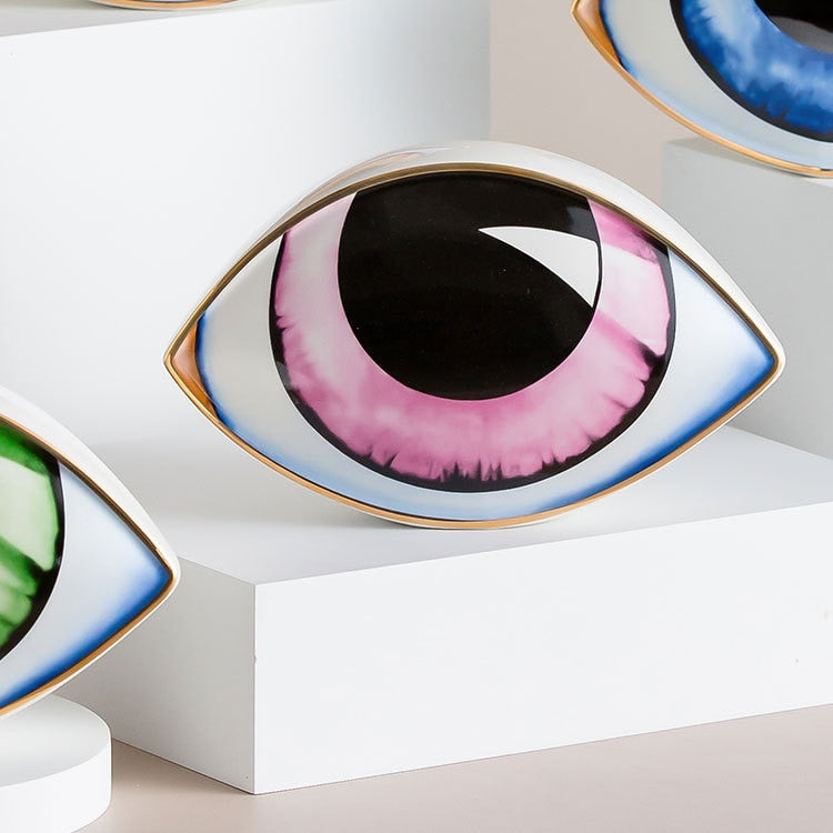 Delira Beeldje Keramisch Oog Decoratief Accentstuk