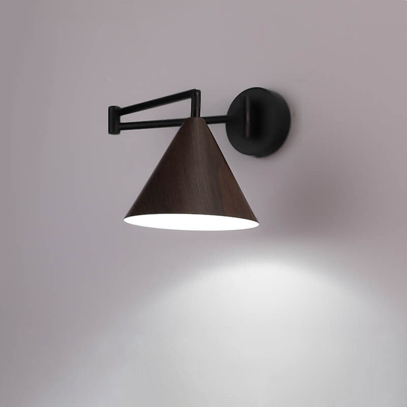 Delira Wandlamp Houtlook Kegelarm Design