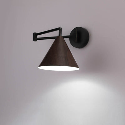 Delira Wandlamp Houtlook Kegelarm Design