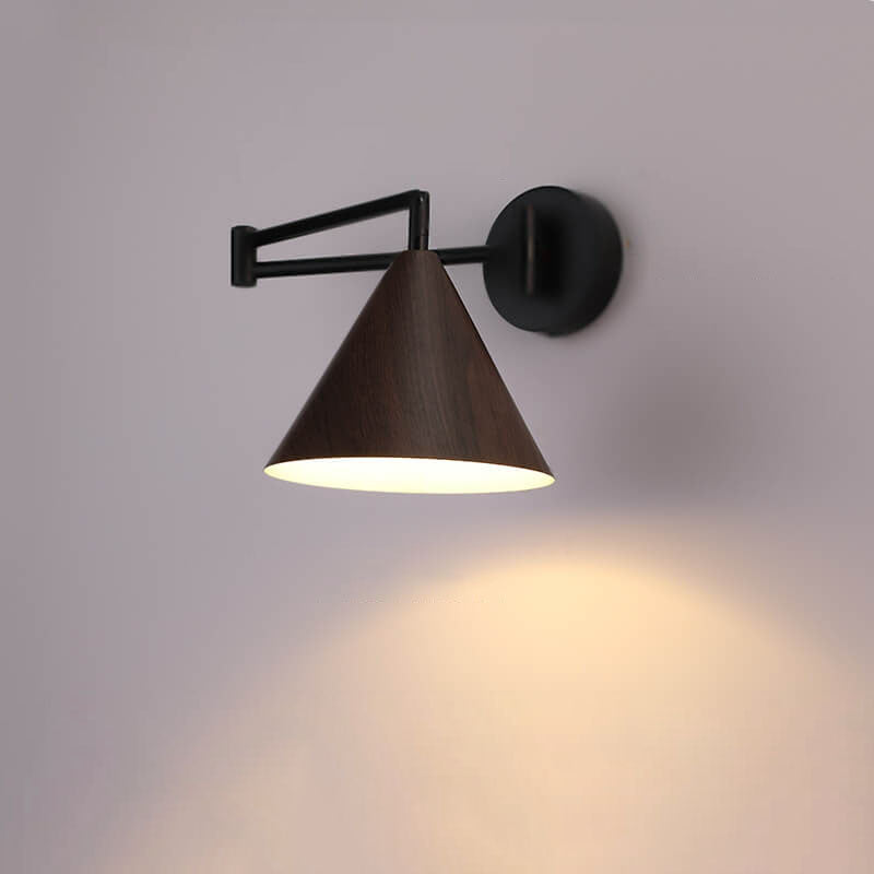 Delira Wandlamp Houtlook Kegelarm Design