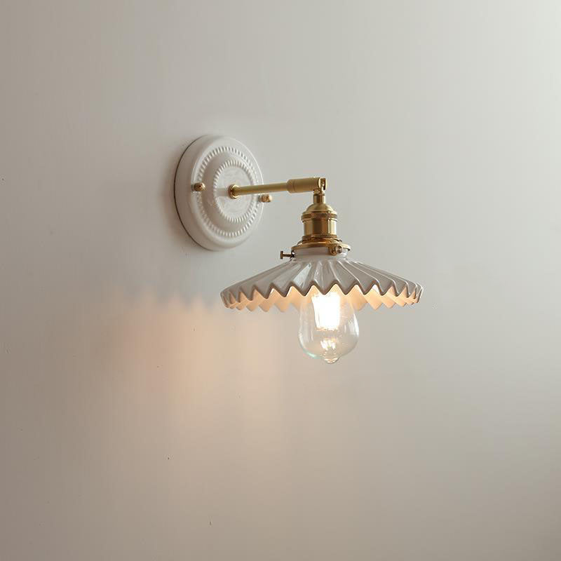 Delira Wandlamp Keramiek Messing Japans Design