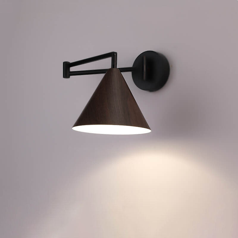 Delira Wandlamp Houtlook Kegelarm Design