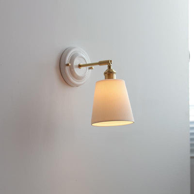 Delira Wandlamp Keramiek Messing Japans Design