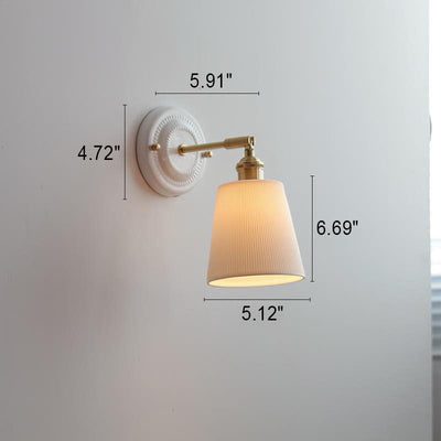 Delira Wandlamp Keramiek Messing Japans Design