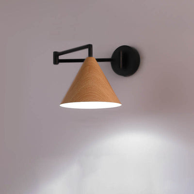 Delira Wandlamp Houtlook Kegelarm Design